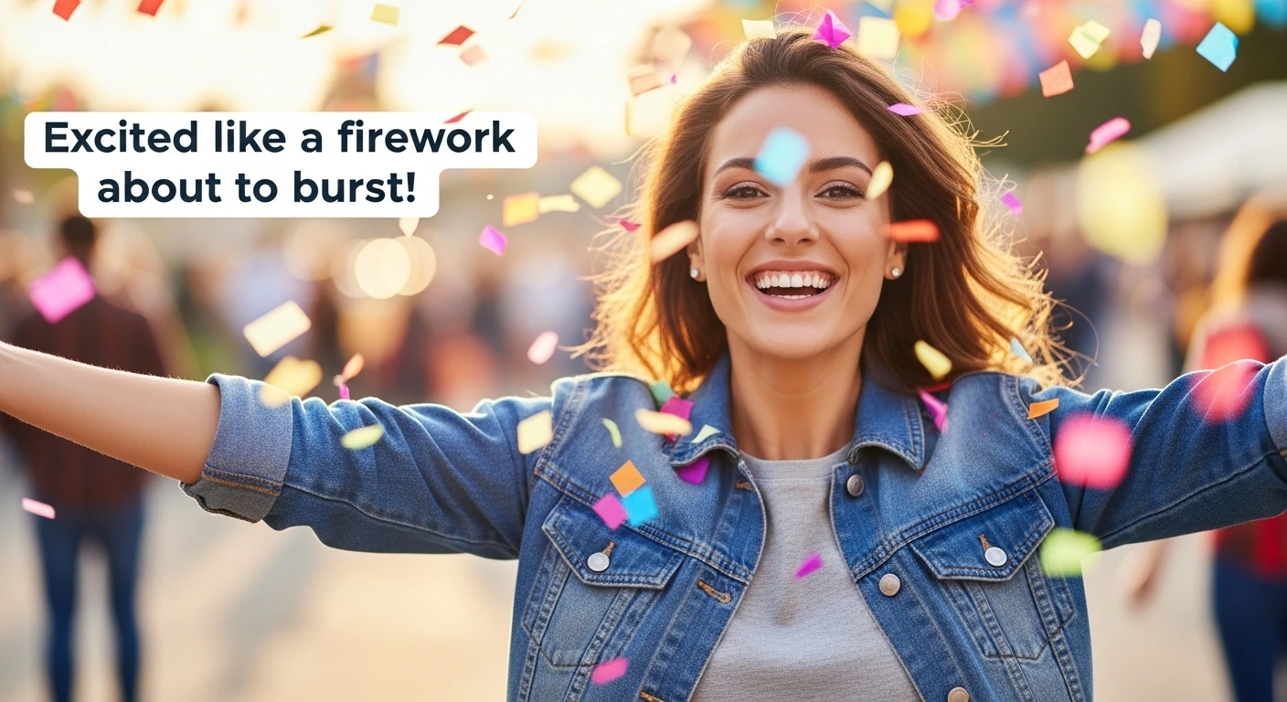 What Is a Simile for Being Excited