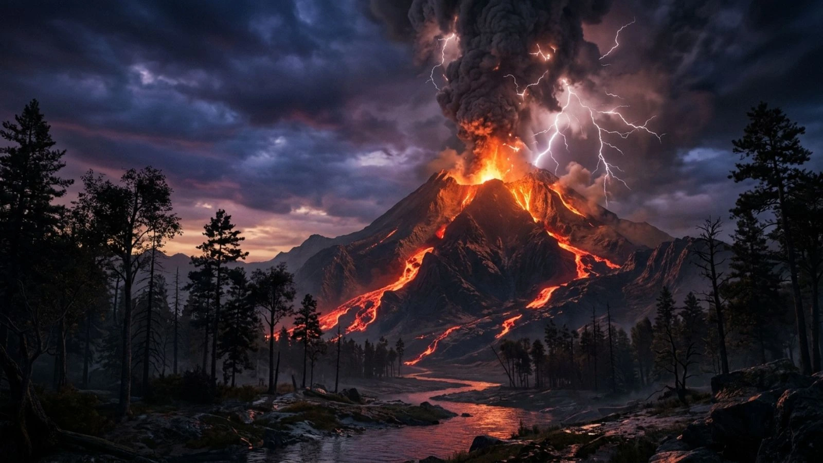 Simile for Volcano
